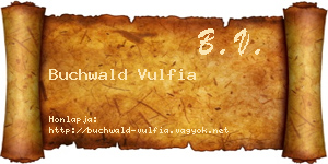 Buchwald Vulfia névjegykártya